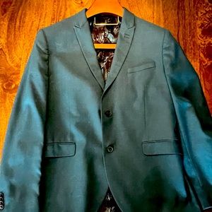 TEAL Skinny Fit Suit Jacket by Topman